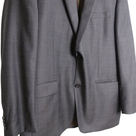 Michael Kors 100% Wool Classic Single Breasted Men's Grey Blazer Coat Size 42L - Picture 3 of 8